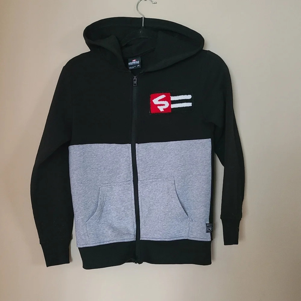 South pole kids hoodie sz.M(10-12)black/gray